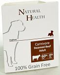 Natural Health Dog hondenvoer Steamed Carnivore Beef 395 gr