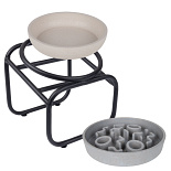 District 70 Voer- en drinkbakken Bamboo en Standaards Butler