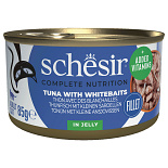 Schesir Kattenvoer Complete Tonijn & Witvis Gelei 85 gr