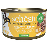 Schesir Kattenvoer Complete Tonijn & Surimi Gelei 85 gr