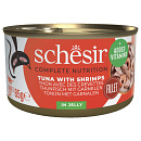 Schesir Kattenvoer Complete Tonijn & Garnalen Gelei 85 gr