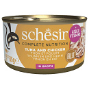 Schesir Kattenvoer Complete Tonijn & Kip Bouillon 85 gr