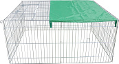 Draadren met Zonnedoek <br>144 x 116 x 65 cm
