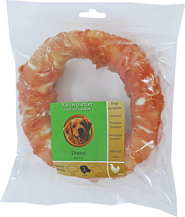 Natuurlijke snack donut met kip 16 cm