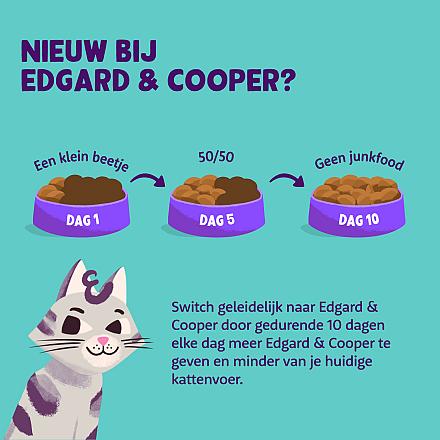 Edgard & Cooper kattenvoer Adult Kalkoen en Kip 325 gr