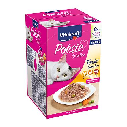 Vitakraft kattenvoer Poésie Sauce multipack 6 x 85 gr