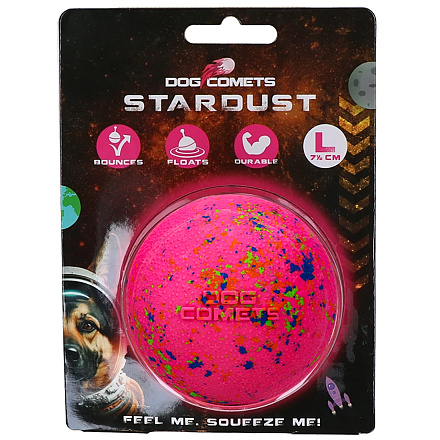 Dog Comets Ball Stardust Roze