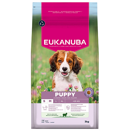Eukanuba Hondenvoer Life Care Puppy S/M Lamb & Rice 3 kg