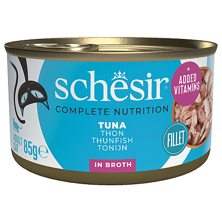 Schesir Kattenvoer Complete Tonijn Bouillon 85 gr