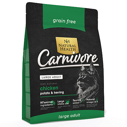 Natural Health Kattenvoer Adult Large Carnivore 2 kg