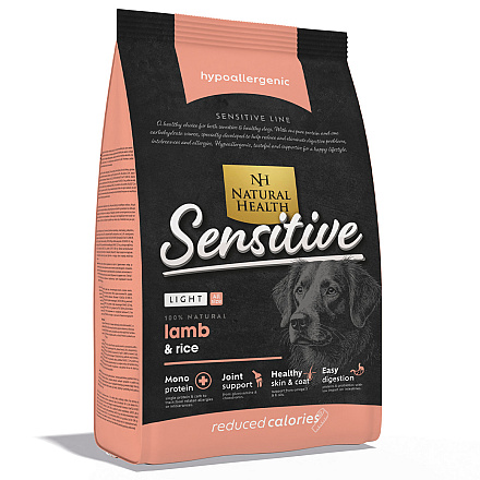 Natural Health Hondenvoer Sensitive Reduced Lamb 12,5 kg