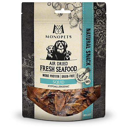 Monopets Air Dried Fresh Seafood Squid <br>70 gr