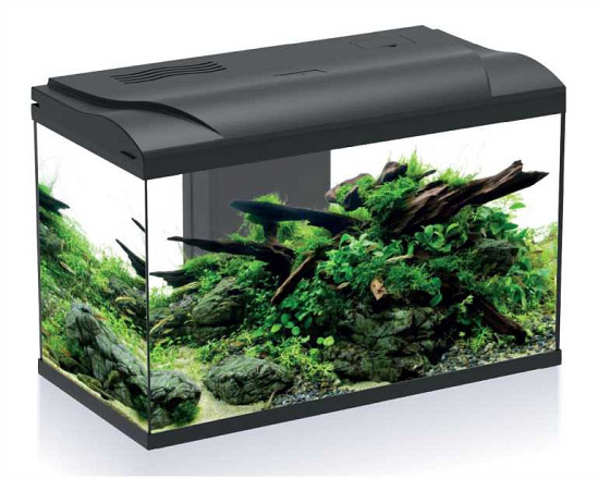 HS Aqua aquarium Platy Bio 70 LED Zwart