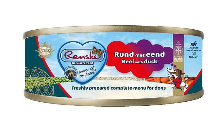 Renske hondenvoer Vers Vlees Maaltijd Rund & Eend 95 gr