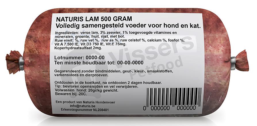 Naturis Vers Vlees voeding Lam 500 gr