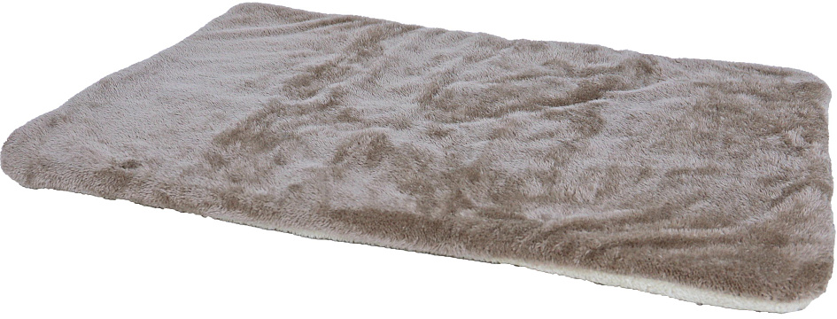Plaid supersoft 2-zijdig taupe/beige